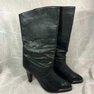 Zodiac vintage leather heeled boots